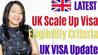 Eligibility Criteria For UK Scale Up Visa 🇬🇧 [upl. by Wallach]