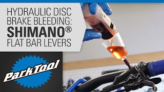 How to Bleed Hydraulic Brakes  Shimano® Flat Bar Levers [upl. by Winzler]