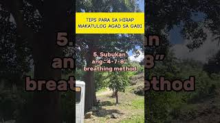 Tips para sa nahihirapan matulog AGAD sa GABI tips [upl. by Rhoades]