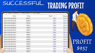 Trading bot profit  successful trading profit 957  DERIV step index [upl. by Bradshaw60]