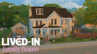 Lived in Family Home  Sims 4 Speedbuild NO CC [upl. by Ykvir]