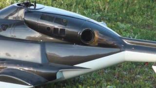 Vario RC Airwolf Helicopter wJetCat PHT3 Turbine 1st Flight [upl. by Ahsuatan327]