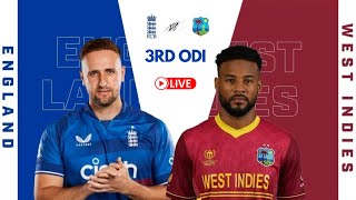 West Indies vs England Live  WI vs ENG  3rd ODI  England tour of West Indies 2024 [upl. by Enair602]