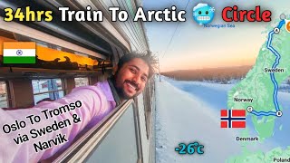 Train To Arctic Circle Stockholm To Narvik Lifetime Experience 🥶 Winter Europe [upl. by Ssej848]