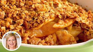 Professional Baker Teaches You How To Make APPLE CRISP [upl. by Kos]