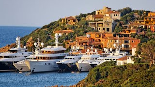 PORTO CERVO SUPERYACTH MARINA  Sardinia Italy 🇮🇹  What to see in the daytimemorning [upl. by Tenrag]