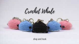 QUICKEST NOSEW MINI CROCHET WHALE VIDEO TUTORIAL [upl. by Venable]