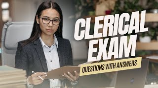 Clerical Practice Test Civil Service Questions and Answers Ability Filing and Spelling Exam [upl. by Inaffyt384]