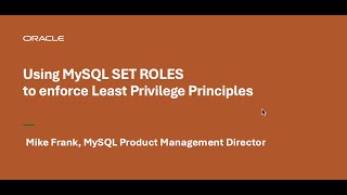 Using MySQL SET ROLE to enforce Least Privilege Principles [upl. by Ephram]