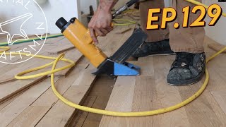 Installing a Wood Floor Oak Ep129 [upl. by Annauqaj]