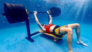 Trying to Bench 405 lbs Underwater  OT 28 [upl. by Deery]