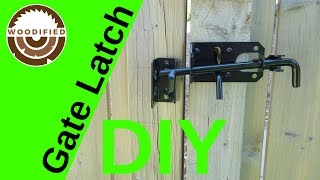 How To Install A Gate Latch On A Wood Fence [upl. by Mccall]