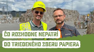 Čo rozhodne NEPATRÍ do triedeného zberu PAPIERA [upl. by Nilrak]