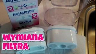 Oczyszczanie wody kranowej wymiana filtra Brita na Aquaphor Change replace [upl. by Ynohtnanhoj]