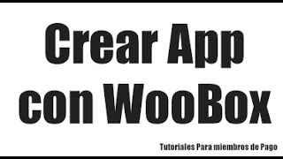 Como Crear la app woobox en facebook [upl. by Kensell44]