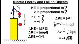 Physics 81 Work Energy and Power Examples 11 of 27 Kinetic Energy and Falling Objects [upl. by Bevash]