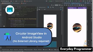 How to Create a Circular ImageView in Android Studio without Using Any External Library [upl. by Otilopih]