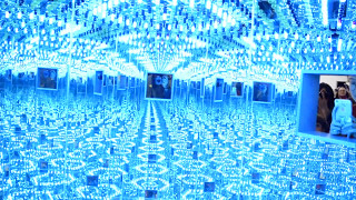 Yayoi Kusamas quotInfinity Mirrored Room—Love Foreverquot [upl. by Dora]