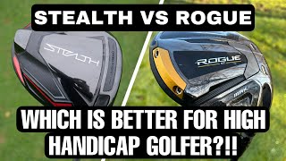 Taylormade STEALTH vs Callaway ROGUE ST MAX Driver Comparison [upl. by Swor]