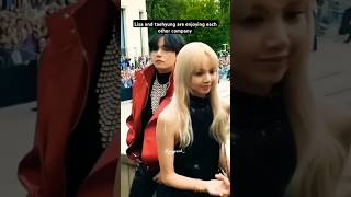 lisa and Kim taehyung together rare video bts x BLACKPINK [upl. by Olive]