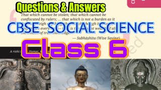 India’s Cultural Roots CBSE Class 6 social science extra questions amp answers [upl. by Grover]