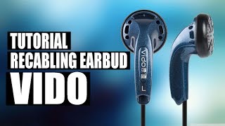 HOW TO RECABLING EARPHONE TUTORIAL CARA RECAB EARBUD VIDO [upl. by Soneson]