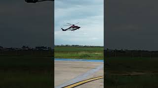 Helicóptero AW139 chegando no heliporto de Farol de São Tomé  RJ helicopter aviationlovers [upl. by Valdas]