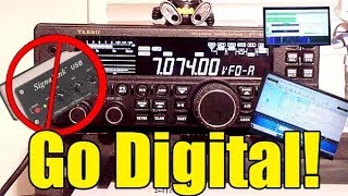 Yaesu FT 450D digital modes without a SignaLink or SCU 17 USB Interface [upl. by Oek]