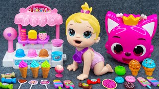 95 Minutes Satisfying with Cute Pinkfong Ice Cream Set Unboxing Cash Register ASMR 💞 Lana Unboxing [upl. by Ab]