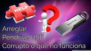 ⚒️ REPARAR Memoria dañada SIN PROGRAMAS  Pendrive USB Tarjeta SD NO SE RECONOCE DISPOSITIVO USB [upl. by Colvin]