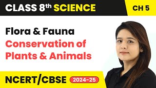 Flora and Fauna  Conservation of Plants and Animals  Class 8 Science Chapter 5  CBSE 202425 [upl. by Einnhoj]