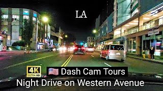 Western Ave fom End to End  Los Angeles  4K [upl. by Ettereve709]