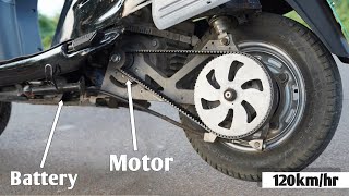 Convert Petrol Scooter Into Electric 120kmhr [upl. by Clovis]