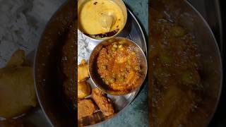 Kadhi chawal thali shorts youtubeshorts food [upl. by Anirtep657]