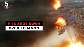 IDF F16 shot down by manpad over Lebanon [upl. by Maynord693]