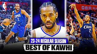 Kawhi Leonard BEST OF 2324 Regular Season Highlights 🤖 [upl. by Laresa609]