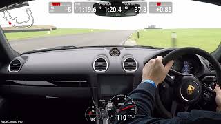 Porsche 718 GT4 PDK Anglesey Coastal Track Day 230924 Fast Lap Damp [upl. by Osnola]