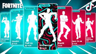 ALL TIKTOK DANCES amp ICON SERIES EMOTES IN FORTNITE [upl. by Deehahs]