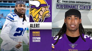 BREAKING Minnesota Vikings Sign CB Stephon Gilmore 1Year Deal Worth Up to 10M [upl. by Legir]