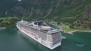 MSC Splendida in Flåm Norway [upl. by Chuipek]