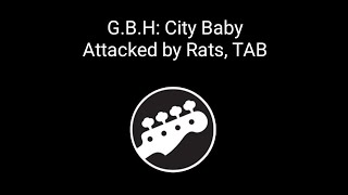 GBH City Baby Attacked by Rats Tablatura de Bajo bass tab [upl. by Ait]