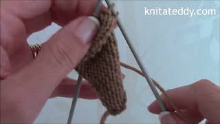 Tutorial 14 Short rows Knit a Teddy Dog Tail [upl. by Okun]