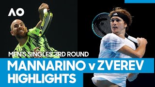 Adrian Mannarino vs Alexander Zverev Match Highlights 3R  Australian Open 2021 [upl. by Aon]