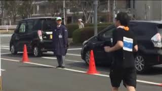 2019 03 10 立川ハーフマラソン 久保田 学 完走 ゴール締め切り１分前にゴール [upl. by Amikay566]