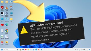 How To Solve USB Device Not Recognized Fix  USB Device Not Recognized in Windows 1110 [upl. by Annmaria]