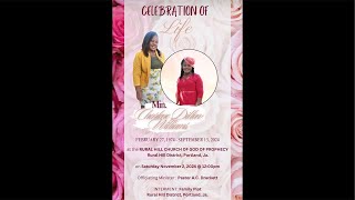 Celebration of Thanksgiving for the life of Min Charlene DillonWilliams [upl. by Yruok249]