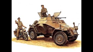 Tamiya 135 SdKfz 222 DAK Part 1 [upl. by Nollahp]