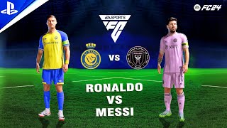 FIFA 24  Al Nassr vs Inter Miami ft Ronaldo Messi Busquets Mane Talisca  PS5 Gameplay  4K [upl. by Flatto]