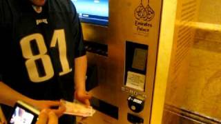 Buying gold in a vending machine in Abu Dhabi at Emirates palace [upl. by Elbon]