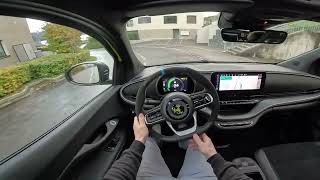 New Abarth 500e Test Drive POV Ambience Binaural Sound [upl. by Adnana218]